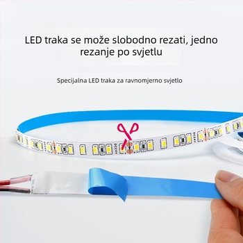 Ugrađeno LED svjetlo za ormar bez zavarivanja, LED traka se može rezati po mjeri, za ormare za vino i ormare za cipele