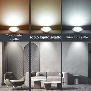 LED downlight s radar senzorom, ugrađen u kućište od lijevanog aluminija, infracrveno anti‑magma svjetlo, anti‑odbljeskavanje, energetski štedljivo
