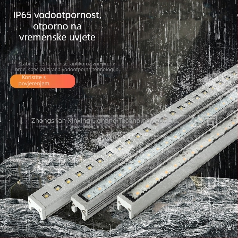 24V Vanjske vodootporne LED linearne svjetiljke za vilu – višebojne konturne svjetiljke i pranje zida za fasadu