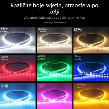 2835 LED traka, 120 LED, 12V, uska pločica 3mm/4mm, visoka svjetlina, bočno osvjetljenje za pozadinsko osvjetljenje, KTV i bar linijsko osvjetljenje