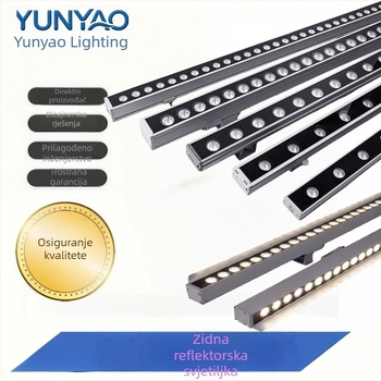 LED zidno osvjetljenje za vanjsku upotrebu IP65, 24V, aluminijsko kućište, za izloge i izložbe