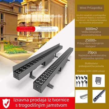 Vanjsko wall washer svjetlo, vodootporno osvjetljenje gradske noćne vizije na zgradama i mostovima, DMX512, visok napon 48W/72W