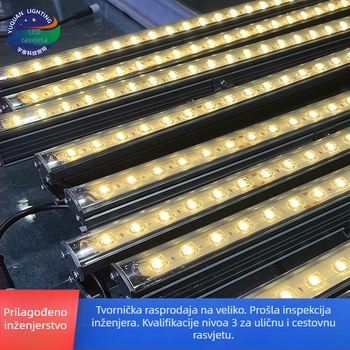 LED linearno svjetlo od lijevanog aluminija, niskonaponsko, za vanjsku upotrebu u hotelima, mostovima i zgradama
