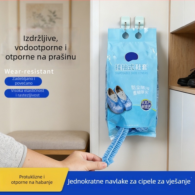 Debeli plastični navlaci za obuće, vodootporni, otporni na prašinu i pijesak, 100 komada, za kućnu upotrebu, otporni