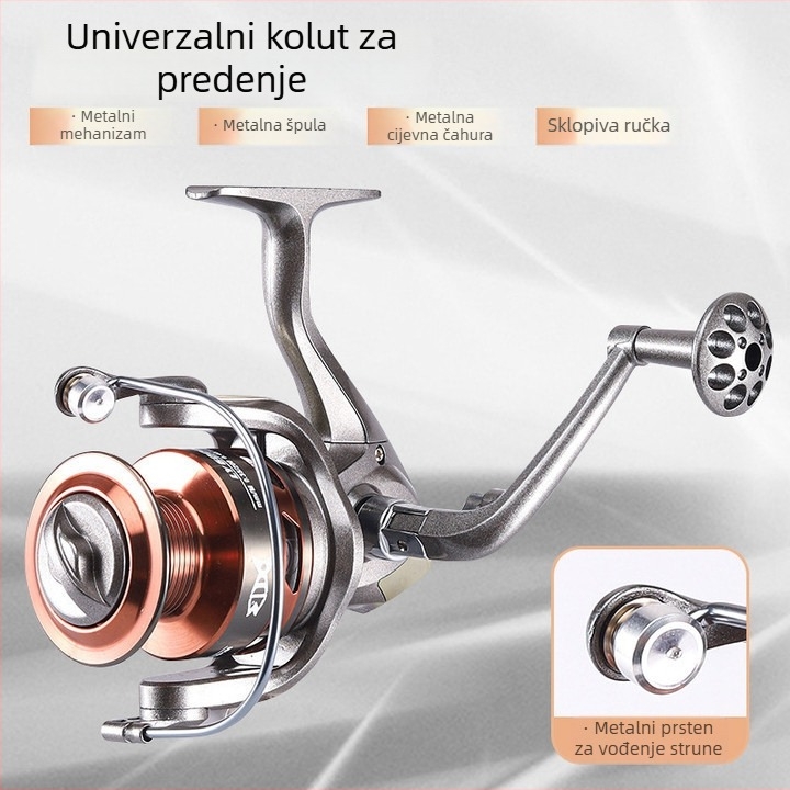 Camano spinning kolut za morski ribolov – potpuno metalno kućište, glatko dugačko bacanje