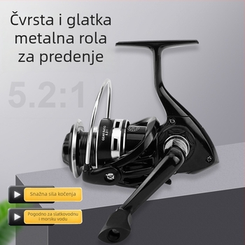Okretna mulinica za ribolov s metalnom špulom
