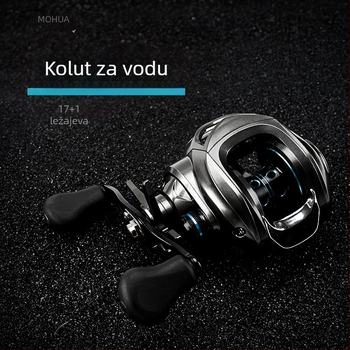 Water Drop Reel, 18-ružnih ležajeva dugi domet bacanja, kočnica i oslobađanje napetosti, metalna špula