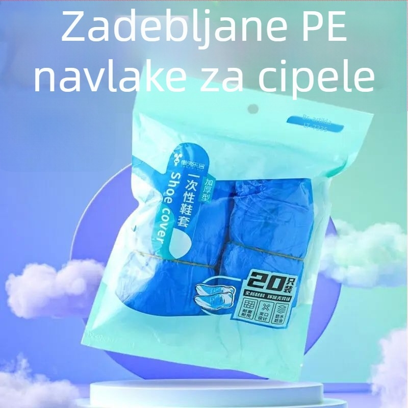 Debele PE navlake za cipele, elastične, univerzalna veličina, 20 komada u pakiranju