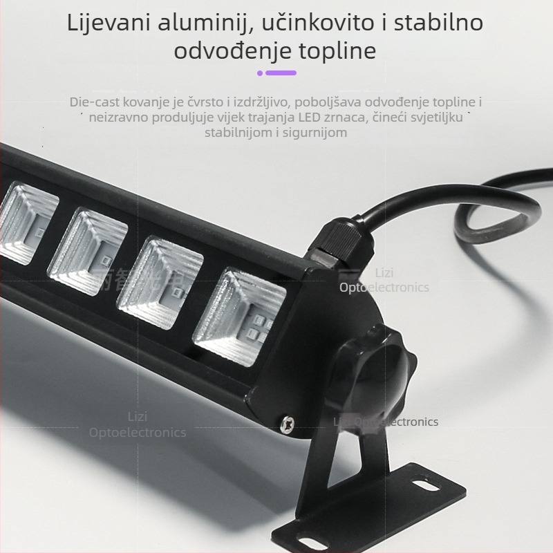 Prilagođena LED zidna svjetiljka s UV ljubičastim svjetlom – dekor za ukletu kuću, Noć vještica i Božić