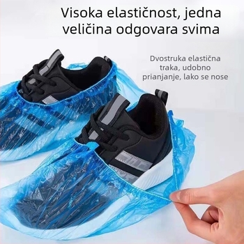Jednokratne navlake za cipele za kućnu upotrebu, deblje, vodootporne, otporne na habanje, protuklizne, plastične navlake za stopala