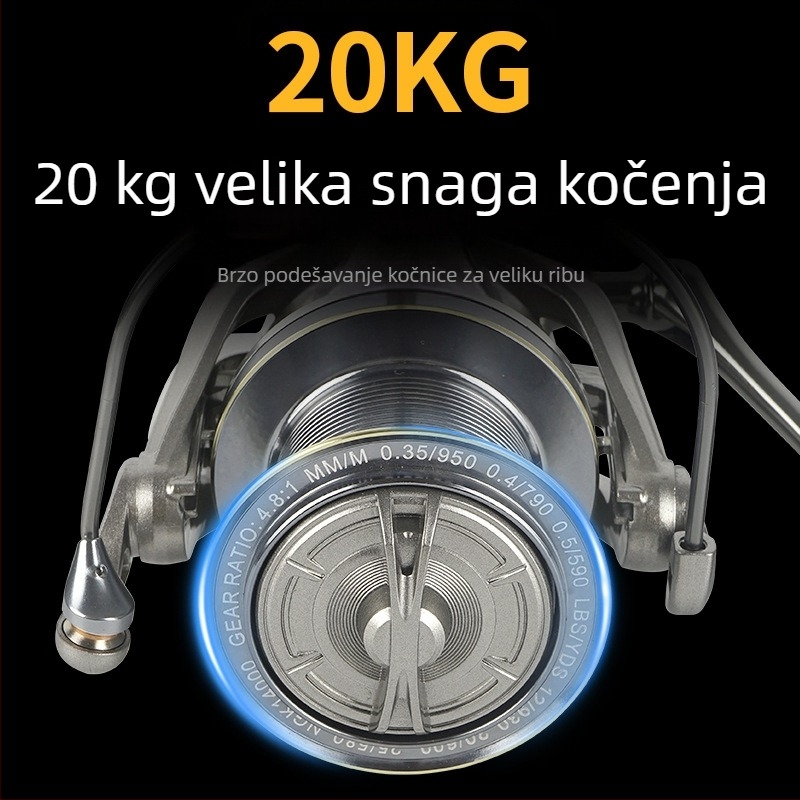 Nabei NGK daljinska spinning mulina, potpuno metalna konstrukcija, mikro spula, morski ribolov