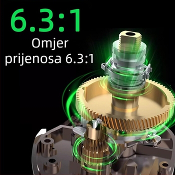 Potpuno metalni spiner, ultralak za duga dometa morski ribolov