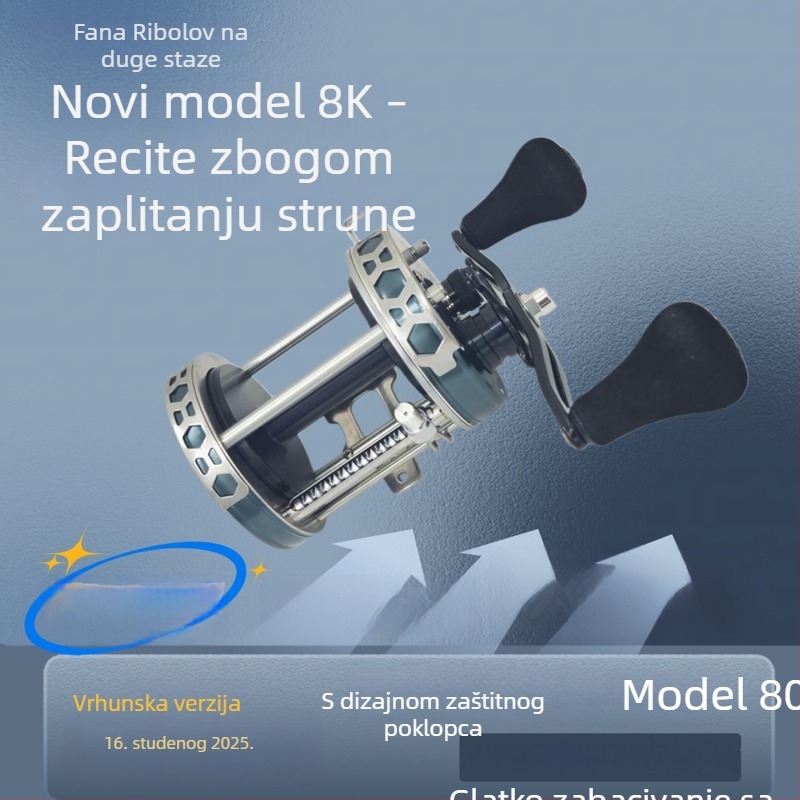Fanna vidljivi ribolovni navijač s bubnjem 8000900011000130008K9K11K13K