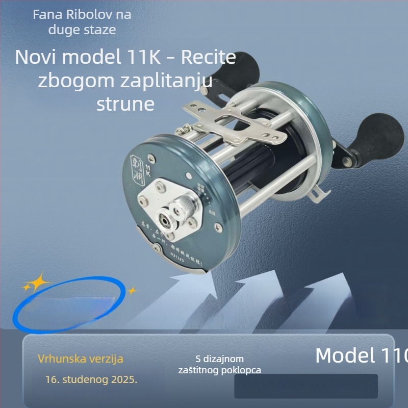 Fanna vidljivi ribolovni navijač s bubnjem 8000900011000130008K9K11K13K