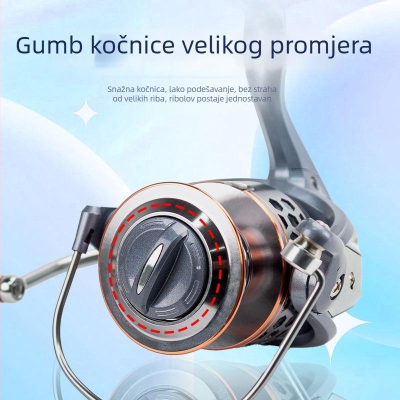 Nova metalna spinning mašina s metalnim kotutom za morski ribolov