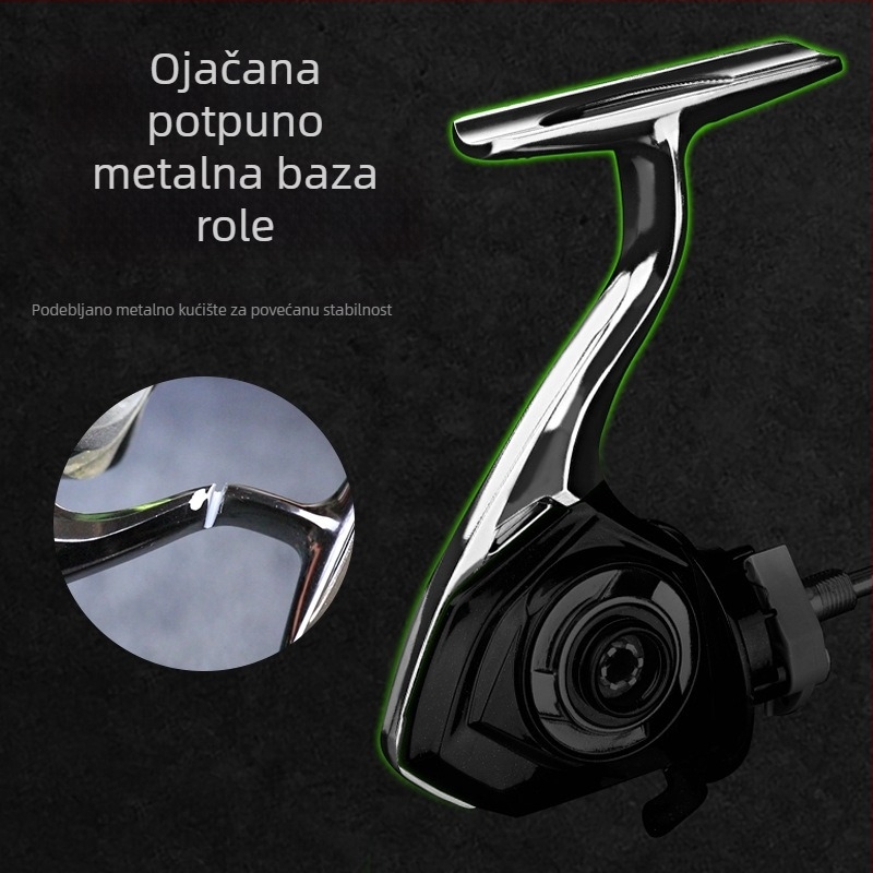 DEUKIO spinning kolut s potpuno metalnom špulom, za dugačka bacanja, ribolov na umjetne mamce, univerzalni kolut