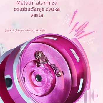 Qicheng Macaron spinning kolut za pecanje, dugi dometi bacanja, svestran, metalna špulna