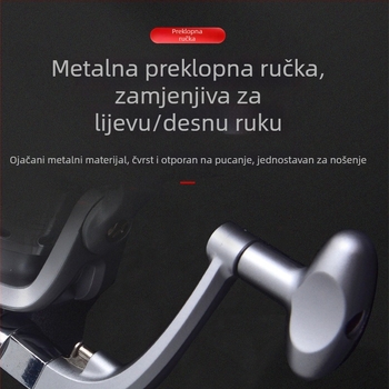 SHINOYA metalni mulinet za spinning, dug domet
