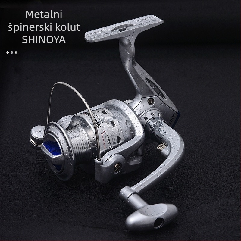 SHINOYA metalni mulinet za spinning, dug domet