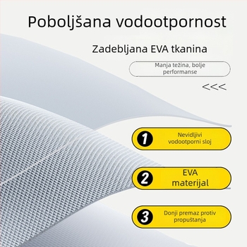 EVA kišni kaput za cijelo tijelo, produžen i debeli, unisex, za vanjsku upotrebu