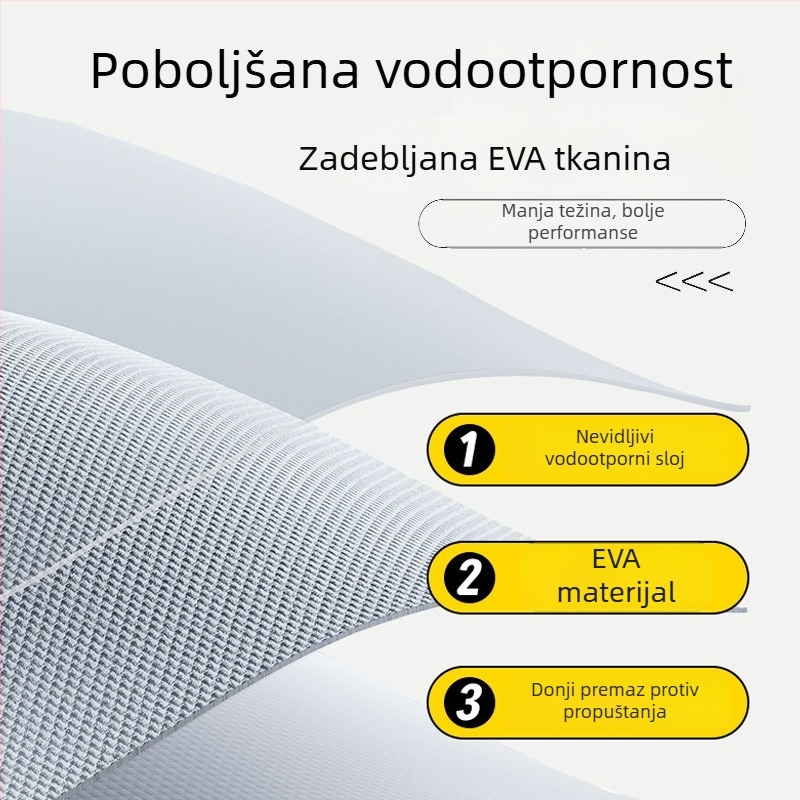 EVA kišni kaput za cijelo tijelo, produžen i debeli, unisex, za vanjsku upotrebu
