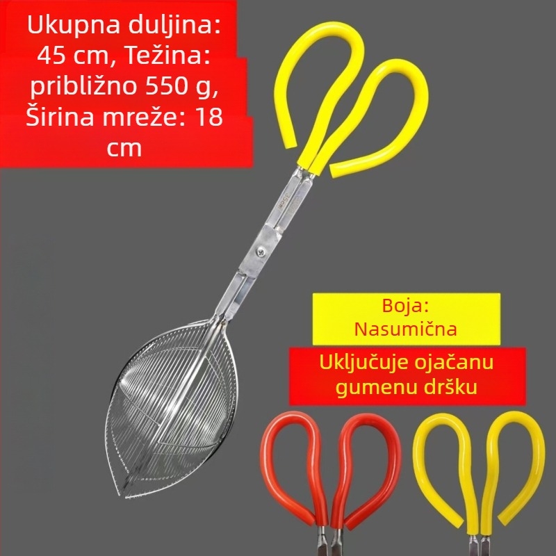 Nehrđajuće čelične štipaljke za ribolov s protukliznom ručkom, klipovi za ribu i krabe, alat za morski ribolov