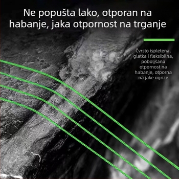Corona PE linija za ribolov s 8 vlakana za dugu bacanje, izuzetno glatka glavna linija, visoka napetost i otporna na habanje