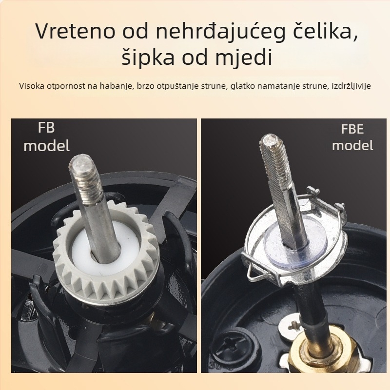 Kemeilong potpuno metalni spining kolut, otporan na morsku vodu, dugi domet bacanja, model 10000