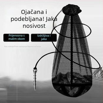 Prijenosna sklopiva mreža za ribe s malim mrežama – lagana i kompaktna