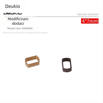 Dijelovi za DIY prilagodbu mamaca: metalni okvir 4x7, kotač oblika kapljice vode s karbonskim rockerom za role