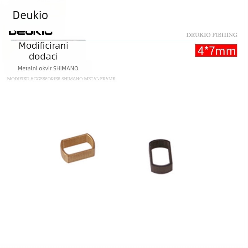 Dijelovi za DIY prilagodbu mamaca: metalni okvir 4x7, kotač oblika kapljice vode s karbonskim rockerom za role