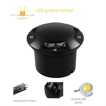 LED podzemno svjetlo, kutno svjetlo, polarizirano svjetlo za stepenice, vodootporan podzemni tip, 3W/9W Turtle-Back dizajn