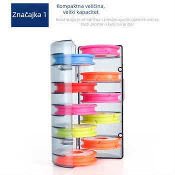 Duga silikon kutija za glavnu liniju i set za pohranu ribolovne linije