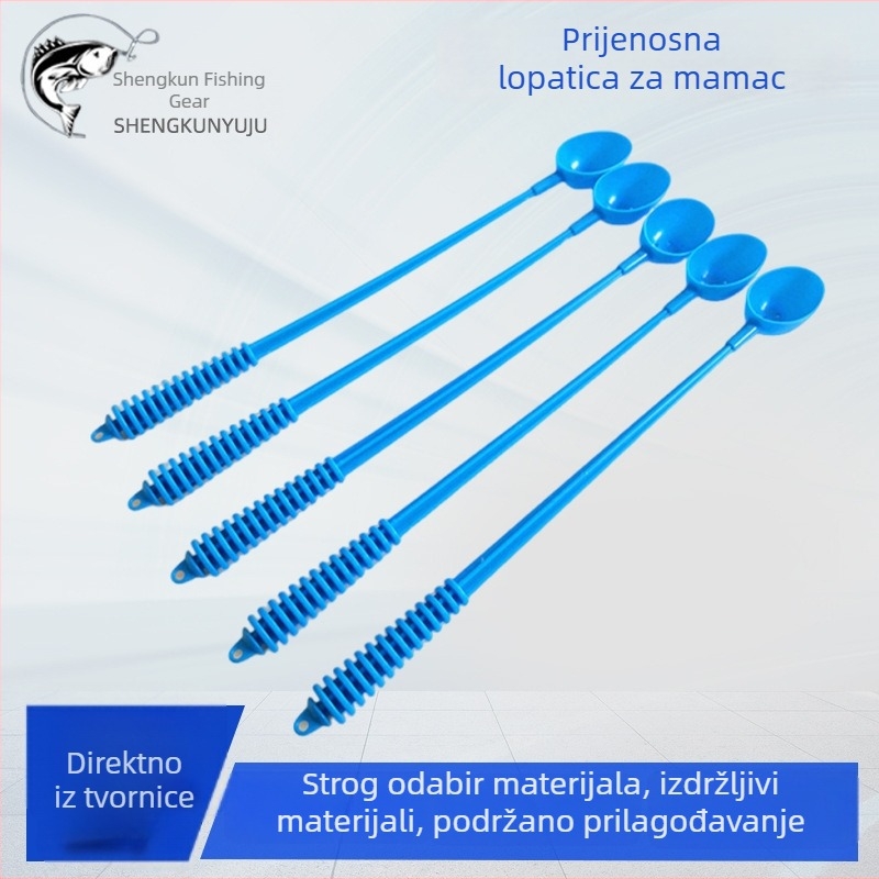 Prilagođena prijenosna plastična žlica za mamac, za dugačka bacanja i precizno postavljanje mamca – skalni i divlji ribolov