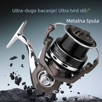 Baitcasting mulineta za duge pogotke, model 12000 za morski ribolov