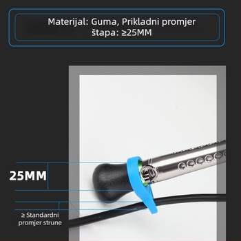 Haoyu Workshop Električni navijač s ručnom šipkom, silikonskim držačem za kabel i kabelskim fiksatorom