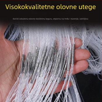 Trostruka plutajuća ribarska mreža, višestruka upotreba za vješanje i potapanje, bijela mreža