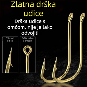 Narančasti pluta set s unaprijed vezanim kukom, bez podešavanja plutova, tradicionalna linija s jednim kukom za riječnu ribolov bijele ribe i šarana