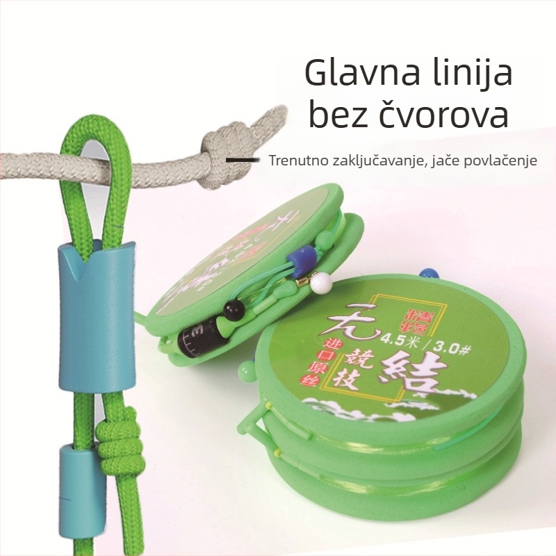 Novi komplet glavne ribolovne linije u kutiji, bez čvorova, za natjecateljski ribolov