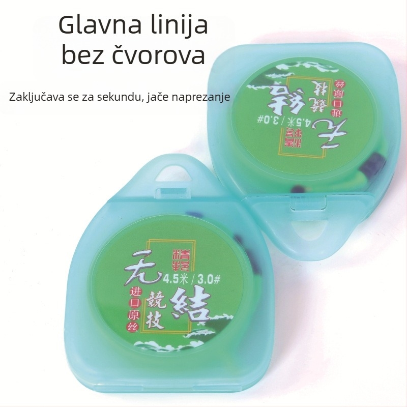 Novi komplet glavne ribolovne linije u kutiji, bez čvorova, za natjecateljski ribolov