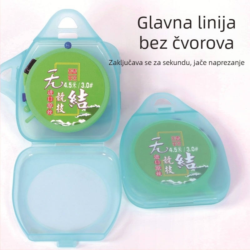 Novi komplet glavne ribolovne linije u kutiji, bez čvorova, za natjecateljski ribolov