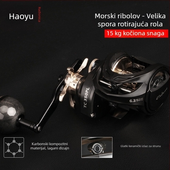 Kotura otporna na morsku vodu, široko tijelo, velika kapaciteta za sporo jiganje