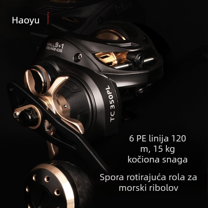 Kotura otporna na morsku vodu, široko tijelo, velika kapaciteta za sporo jiganje