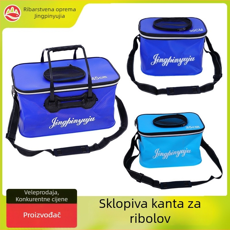 EVA sklopivi vodeni spremnik za ribolov, kvadratni kantu za žive ribe