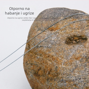 100 m pletene PE ribolovne linije, 8- i 4- vlakna, dugi hod, visoka čvrstoća, tamnosiva