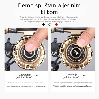Mulineta za plutajući ribol s magnetskim metalnim mikro olovom i glatkim oslobađanjem linije