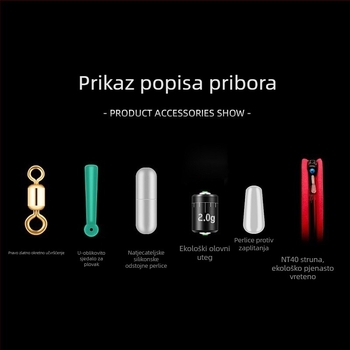 Ručni nylon rig set za natjecateljski ribolov