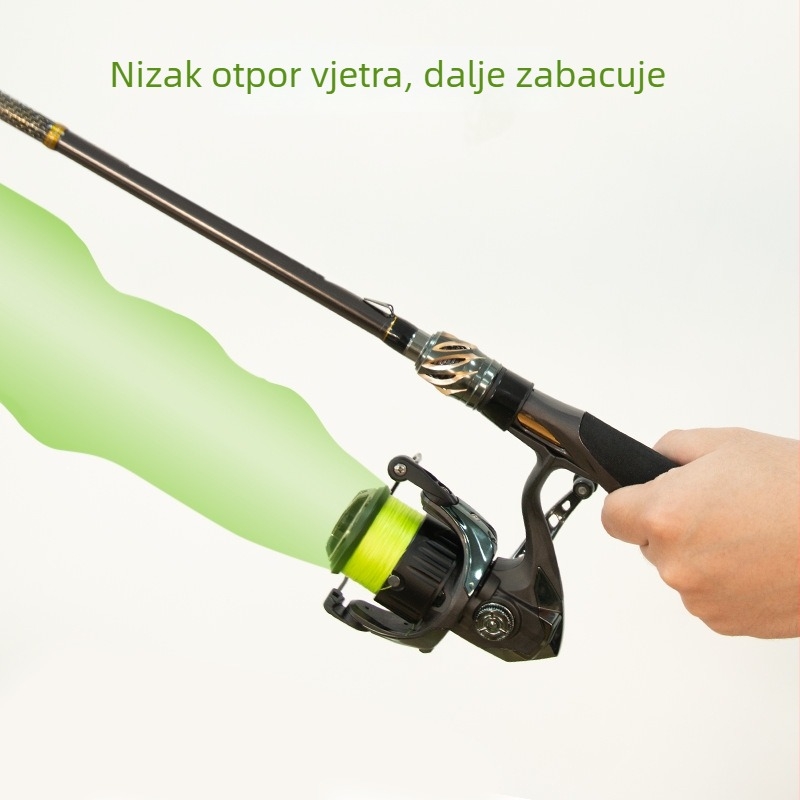 Pletena PE glavna linija za ribolov, visoke čvrstoće, otporna na abraziju i ugriz, za ribolov s čamcem