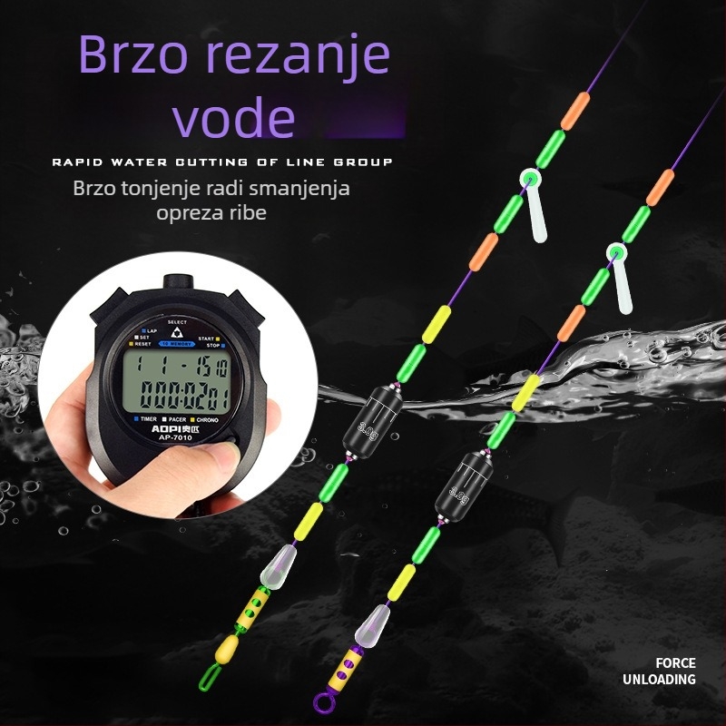 Jinfu najlon glavna linija s amortizacijskim okretom prstenom, komplet od 100 komada, za karpa i velike ribe