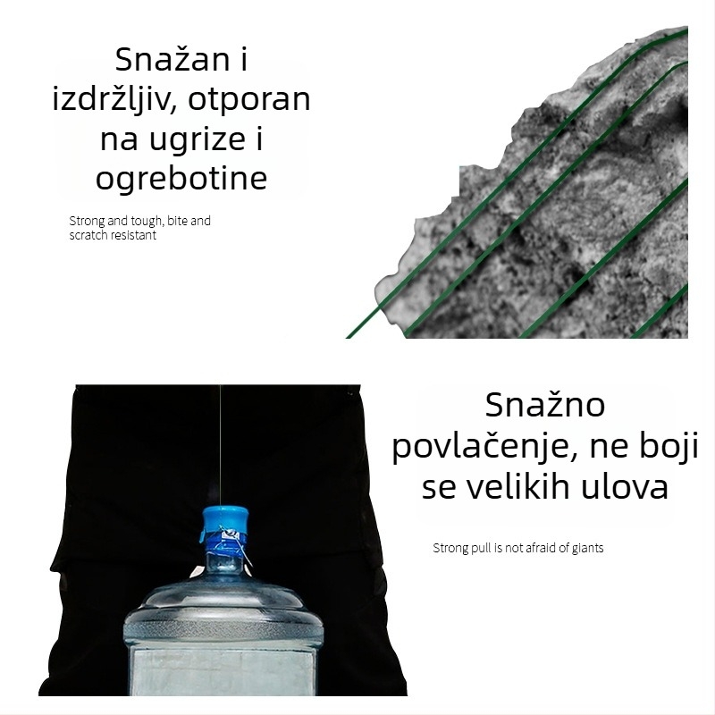 Pleteni najlonski konac za ribarske mreže, visoka čvrstoća, ručno namotavanje